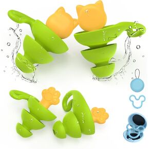Swimming Ear Plugs for Kids,2 Pairs/Sizes Reusable Waterproof Earplugs for Child(6-12yrs)/Small Ears,Silicone Children Swim Ear Plugs for Swimming,Bathing,Showering,Surfing,Water Sports(Blue+Blue)