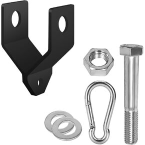 Power Rack Crossmember Shankle Bolts Bands and DIY Pulley Systems Cage Add on Attachment,Cable System Gear Spotter Arms Accessories, LAT Pull Down Up Rig Bar Holder Tool (1" Holes)