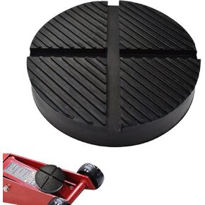 1Pcs Floor Jack Rubber Pad Universal Jack Pad Adapter Pinch Weld Side Frame Rail Protector Puck/Pad with Cross Groove Design Pinch Auto Accessories Fit for Most Cars