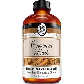 Oil of Youth Essential Oils 8oz - Cinnamon Bark Essential Oil - 8 Fluid Ounces