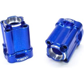 TREAL Aluminum 7075 Rear Hubs Axle Mount Set, 0 deg (L/R) for 1/18 Mini LMT(Purple)