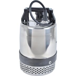 Little Giant FLS-400, 115-Volt, 3600 GPH, 1/2 HP Heavy-Duty Manual Stainless Steel Submersible Utility Pump with 20-Ft. Cord, Steel, 620240