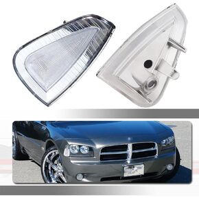 For 2006 2007 2008 2009 2010 Dodge Charger Sxt Rt Se Srt8 Assembly Replacement OEM Front Bumper Passenger Side Marker turn signal housing Amber lens Housing