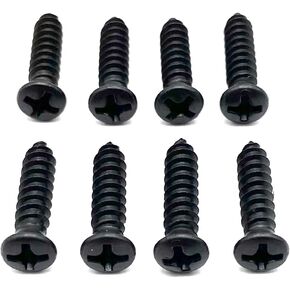 REGION OFFROAD Headlight Bezel/Turn Signal/Side Marker Screws compatible with Jeep Wrangler YJ 1987-1995 (Black)