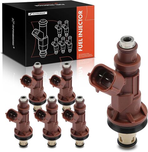 A-Premium Set of 6 Fuel Injectors Compatible with Toyota Tacoma, Tundra, 4Runner 1999 2000 2001 2002 2003 2004, V6 3.4L, Naturally Aspirated, Replace# 2320962040 in Saudi Arabia