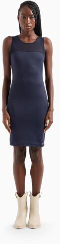 A｜X ARMANI EXCHANGE Women's Sleeveless Bodycon Mesh Dress in Saudi Arabia