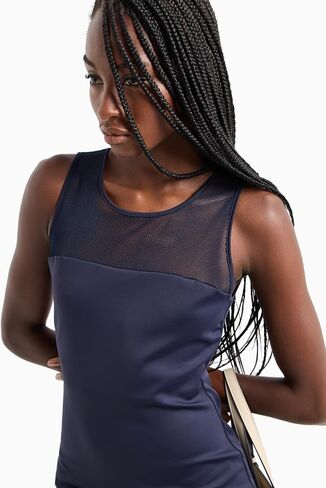 A｜X ARMANI EXCHANGE Women's Sleeveless Bodycon Mesh Dress in Saudi Arabia