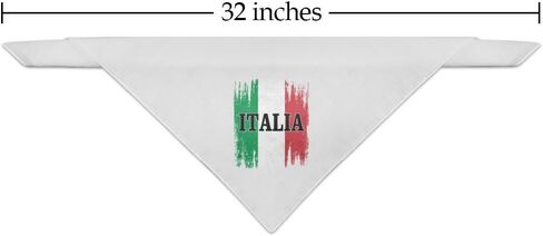 GRAPHICS & MORE Italia Italy Italian Flag Dog Pet Bandana - White in Saudi Arabia