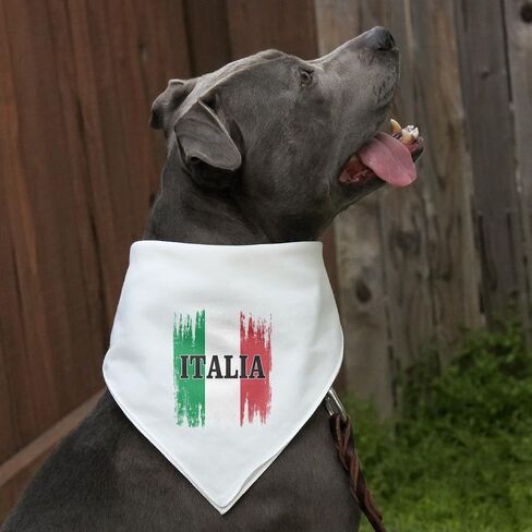 GRAPHICS & MORE Italia Italy Italian Flag Dog Pet Bandana - White in Saudi Arabia