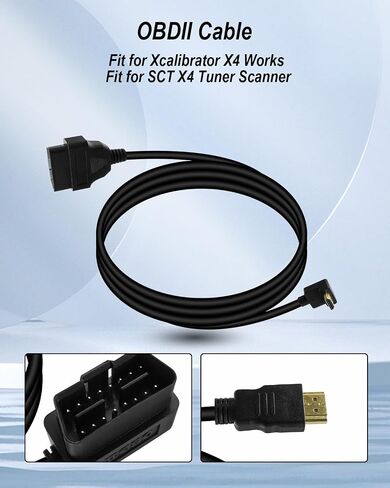 كابل obdii يحل محل 7011U-08، كابل obd 2 مناسب لأعمال xcalibrator x4 والماسح الضوئي موالف sct x4 in Kuwait