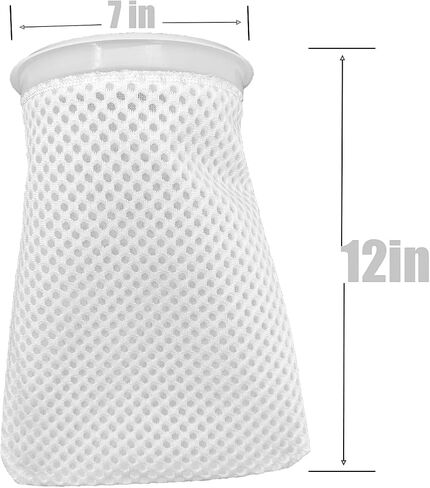 7 in Filter Sock 3D Honeycomb Design Filter Sock, Filter Socks 7 inch, 7 inch Filter Sock for Saltwater Aquarium 7 inch Ring by 12 inch Long Fits Eshopps and Aqueon (4 Pack) in Saudi Arabia