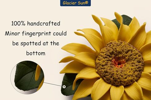 Handmade Sunflower Incense Holder for Sticks, Ceramic Flower Incense Sticks Burner, Decorative Sunflower to Light up The Space in Saudi Arabia