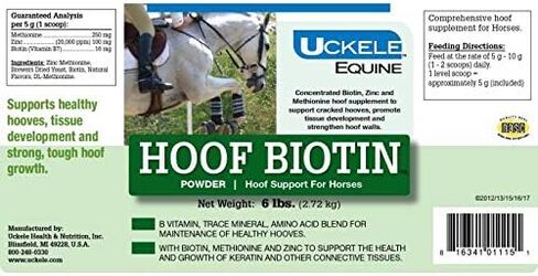 Ucklee Hoof Biotin - دعم الحافر للخيول - 6 رطل (رطل) in Kuwait