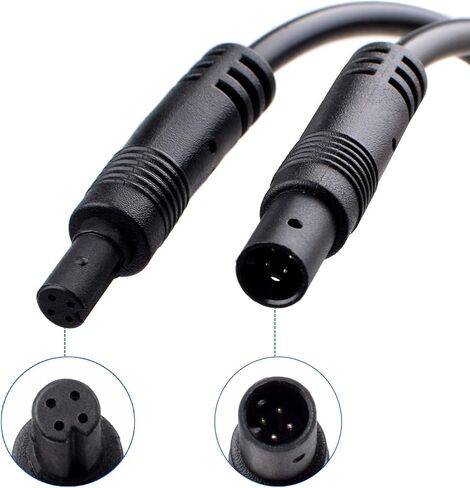 4 Pin Backup Camera Extension Cable 4P Dash Cam Rear View Camera Extension Cord, Mirror Dashcam Rear Camera Extension Cable, Reverse Camera Extension Wire (4Pin-10Ft) in Saudi Arabia