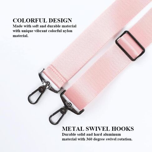 Adjustable 55 Inch Soft Padded Shoulder Strap Replacement with Metal Hooks for Laptop Bag Camera Travel Case in Saudi Arabia