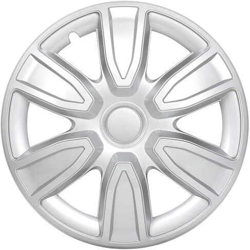 مجموعة ECCPP 4 قطع مقاس 15 بوصة غطاء عجلة Hubcap فضي من OEM بديل كامل للعروة متينة - غطاء خارجي حديث وأنيق لاستبدال إطارات السيارات - غطاء Snap On Hubcap - لـ 09-18 Toyota Camry Corolla in Saudi Arabia