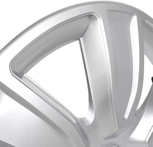مجموعة ECCPP 4 قطع مقاس 15 بوصة غطاء عجلة Hubcap فضي من OEM بديل كامل للعروة متينة - غطاء خارجي حديث وأنيق لاستبدال إطارات السيارات - غطاء Snap On Hubcap - لـ 09-18 Toyota Camry Corolla in Saudi Arabia