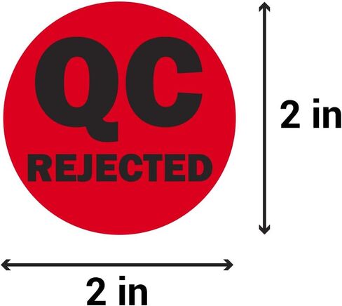 300 QC Hold Stickers, 2 x 2 Inch Quality Hold Stickers Inventory Quality Control QC Inspection Maintenance Warehouse Management Organization Labels - 1 Roll of 300 in Saudi Arabia