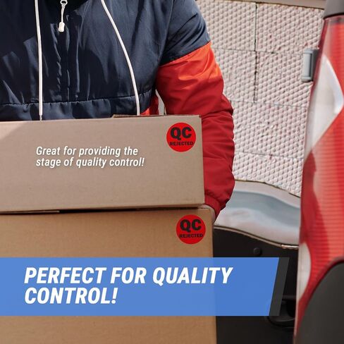300 QC Hold Stickers, 2 x 2 Inch Quality Hold Stickers Inventory Quality Control QC Inspection Maintenance Warehouse Management Organization Labels - 1 Roll of 300 in Saudi Arabia