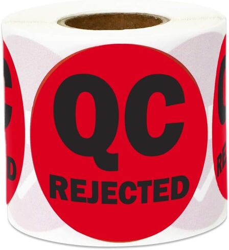 300 QC Hold Stickers, 2 x 2 Inch Quality Hold Stickers Inventory Quality Control QC Inspection Maintenance Warehouse Management Organization Labels - 1 Roll of 300 in Saudi Arabia