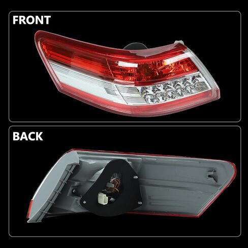 مصباح فرامل خلفي خلفي للسائق على الجانب الأيسر متوافق مع Toyota Camry 2010-2011 (الطراز الفرعي: Base، LE، SE، XLE) in Kuwait