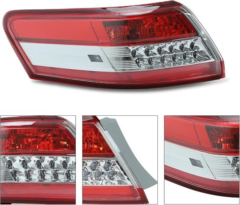 مصباح فرامل خلفي خلفي للسائق على الجانب الأيسر متوافق مع Toyota Camry 2010-2011 (الطراز الفرعي: Base، LE، SE، XLE) in Kuwait
