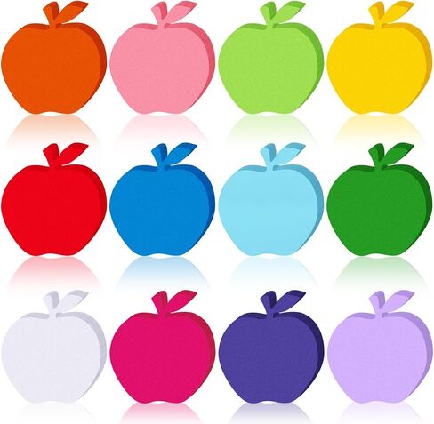 Kisston 360 Pcs Apple Cutouts Paper 3.9 Inch Assorted Color Handprint Die Cuts for DIY Craft Projects Bulletin Board Decor in Saudi Arabia