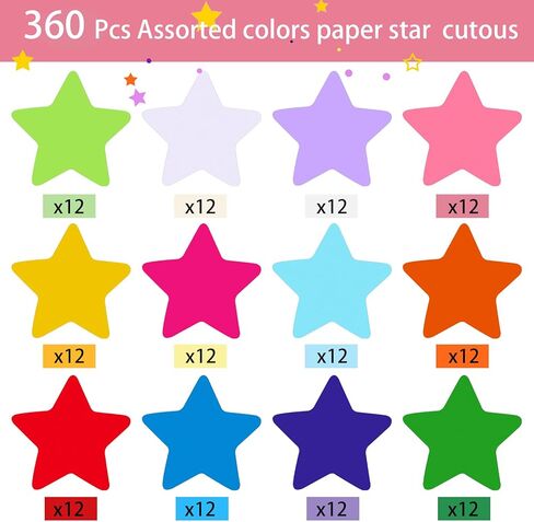 360 قطعة من ورق قطع التفاح مقاس 3.9 بوصة، ورق مقطوع بألوان متنوعة من أجل مشاريع الأعمال الورقية للأطفال DIY ديكور لوحة الإعلانات الخاصة بفصل المدرسة in Kuwait