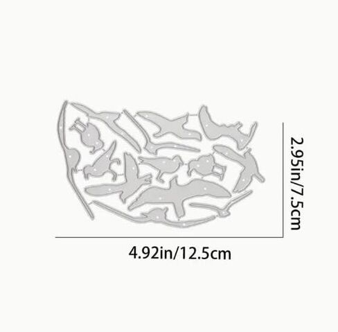 قطع معدنية على شكل طائر النورس المحيط، قطع على شكل طائر البحر الحيواني، قوالب قطع استنسل DIY لعمل قصاصات الورق المزخرفة وصناعة بطاقات القصاصات in Saudi Arabia