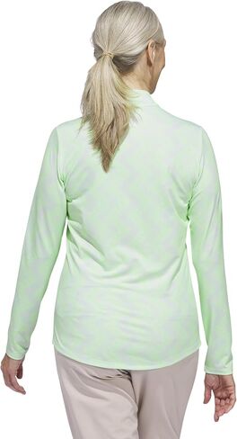 adidas Women's Ultimate365 Printed Quarter-Zip Mock in Saudi Arabia