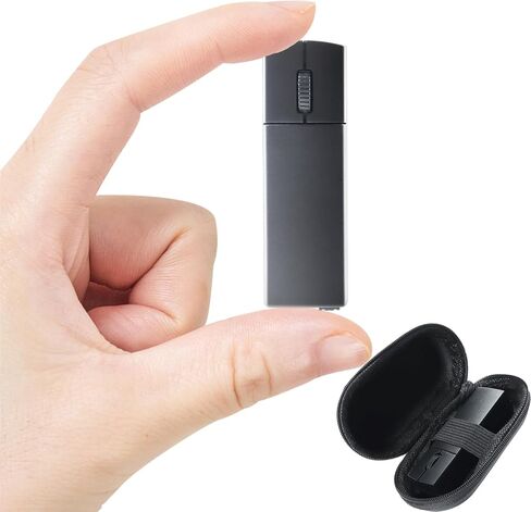 Wireless Bluetooth Mouse, Mini 3-Mode (BT4.0/5.0+2.4G) Noiseless Rechargeable Travel Mice with Mouse Case, 3 Buttons 1200 DPI Ultra Lightweight Portable Wireless Mice for Desktop Laptops PC（Black） in Saudi Arabia