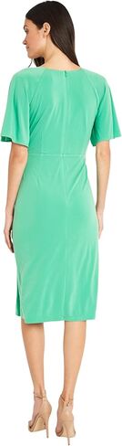 Maggy London Versatile V-Neck Flutter Sleeve Faux Wrap Wedding Guest Dresses for Women in Saudi Arabia