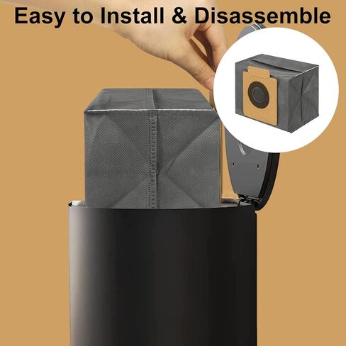 طقم أكياس مكنسة كهربائية مكون من 10 عبوات متوافقة مع مكنسة Eufy Clean X8 Pro X10 Pro Omni Robot، أكياس غبار منظفة سعة 3 لتر، ملحقات أكياس بديلة مكونة من 4 طبقات in Kuwait