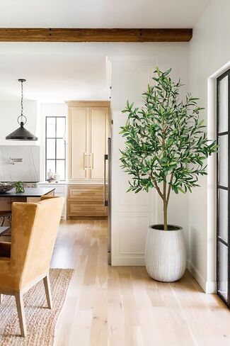 3Ft Artificial Olive Tree Tall Fake Potted Olive Plant Large Lifelike Faux Plastic Plants in Pot for Home Decor Indoor Living Room Bedroom Office Decoration in Kuwait