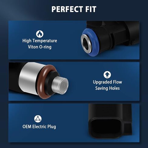 6 قطعة حاقن الوقود لفورد فليكس لثوروس لثورس X للانصهار لحافة لينكولن MKZ لـ MKT لـ MKX لـ MKS لمازدا CX-9 لـ 6 لـ Mercury Sable، KFKGF مجموعات حاقن الوقود استبدال # 280158091 in Kuwait