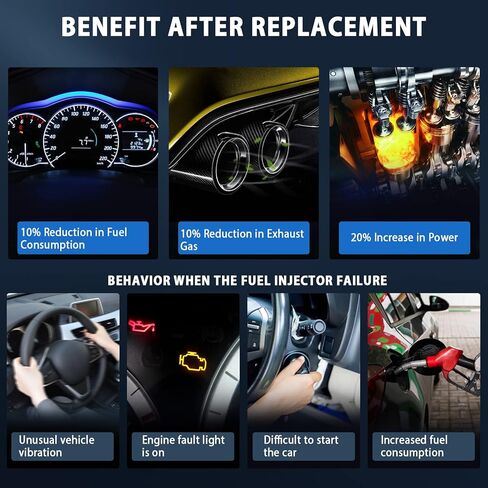 6 قطعة حاقن الوقود لفورد فليكس لثوروس لثورس X للانصهار لحافة لينكولن MKZ لـ MKT لـ MKX لـ MKS لمازدا CX-9 لـ 6 لـ Mercury Sable، KFKGF مجموعات حاقن الوقود استبدال # 280158091 in Kuwait