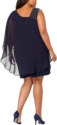 Xscape Plus Size Women's One Shoulder Overlay in Saudi Arabia