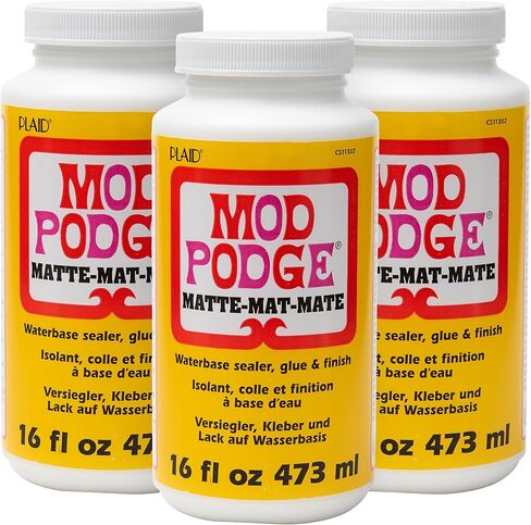 Mod Podge CS11302B Waterbase Sealer, Glue and Finish, 16 oz, Matte- (Pack of 12) in Kuwait