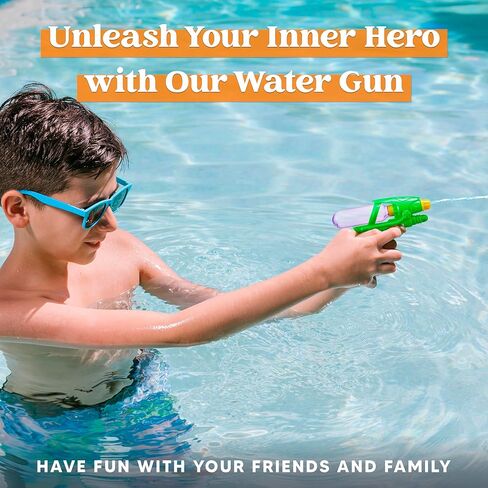 6 قطع من مسدسات المياه للأطفال من Sloosh، مسدسات مائية لحمام السباحة للأولاد والبنات، هدايا صيفية للحفلات في الهواء الطلق ألعاب القتال المائية in Kuwait