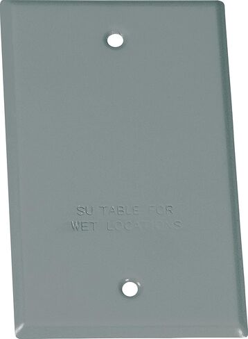 Sigma Engineered Solutions, Gray 14240 1-Gang Rectangular Stamped Weatherproof Cover, 1 Count (Pack of 1) in Saudi Arabia