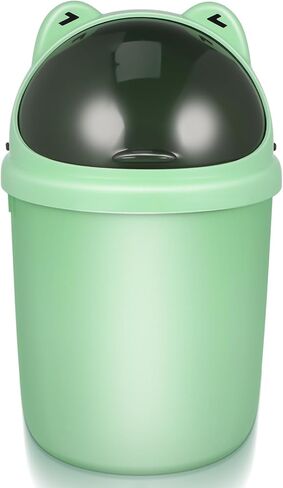 BESTOYARD Frog Trash Can Bathroom Trash Can with Lid Waste Garbage Bin Rubbish Pail Waste Basket Kitchen Toilet Paper Bucket for Office Kitchen Bathroom Dorm in Saudi Arabia