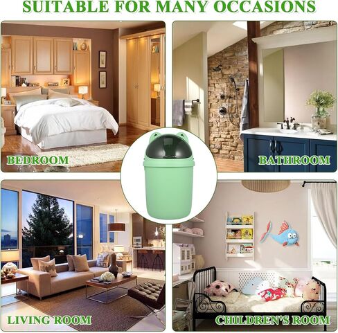 BESTOYARD Frog Trash Can Bathroom Trash Can with Lid Waste Garbage Bin Rubbish Pail Waste Basket Kitchen Toilet Paper Bucket for Office Kitchen Bathroom Dorm in Saudi Arabia