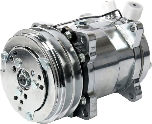 YaeTek جديد عالي الجودة تكييف وضاغط للهواء 12 فولت/V-حزام بكرة لSanden 508 نمط الكروم متوافق مع R-12 وR134A in Kuwait