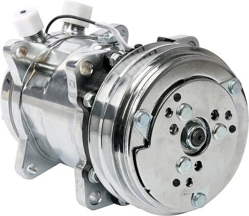 YaeTek جديد عالي الجودة تكييف وضاغط للهواء 12 فولت/V-حزام بكرة لSanden 508 نمط الكروم متوافق مع R-12 وR134A in Kuwait