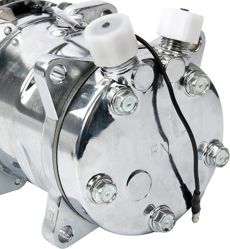 YaeTek جديد عالي الجودة تكييف وضاغط للهواء 12 فولت/V-حزام بكرة لSanden 508 نمط الكروم متوافق مع R-12 وR134A in Kuwait