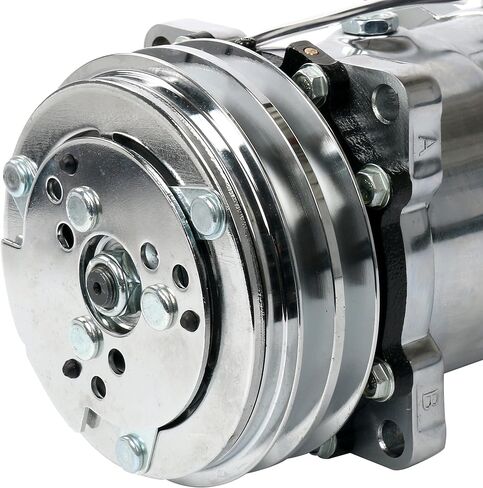 YaeTek جديد عالي الجودة تكييف وضاغط للهواء 12 فولت/V-حزام بكرة لSanden 508 نمط الكروم متوافق مع R-12 وR134A in Kuwait