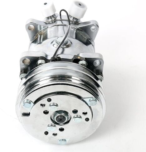 YaeTek جديد عالي الجودة تكييف وضاغط للهواء 12 فولت/V-حزام بكرة لSanden 508 نمط الكروم متوافق مع R-12 وR134A in Kuwait