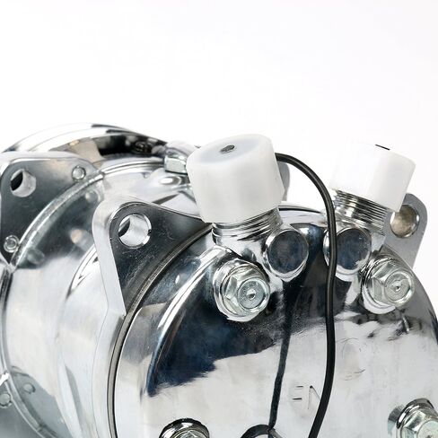 YaeTek جديد عالي الجودة تكييف وضاغط للهواء 12 فولت/V-حزام بكرة لSanden 508 نمط الكروم متوافق مع R-12 وR134A in Kuwait