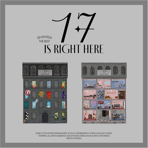 Seventeen 17 is Right HERE أفضل قرص مضغوط لألبوم + ملصق مطوي على العبوة + صندوق الصادر + كتاب الصور + كتاب الأرشفة + كتاب الأغاني + كتاب الصور الخاص بالفريق + بطاقة الصور الفوتوغرافية + تتبع SVT مختوم (نسخة الاستماع) in Saudi Arabia