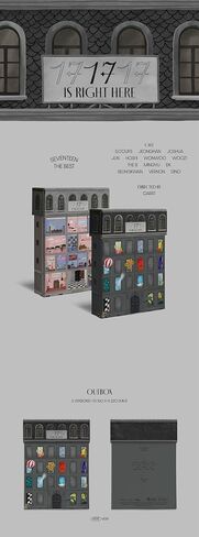 Seventeen 17 is Right HERE أفضل قرص مضغوط لألبوم + ملصق مطوي على العبوة + صندوق الصادر + كتاب الصور + كتاب الأرشفة + كتاب الأغاني + كتاب الصور الخاص بالفريق + بطاقة الصور الفوتوغرافية + تتبع SVT مختوم (نسخة الاستماع) in Saudi Arabia